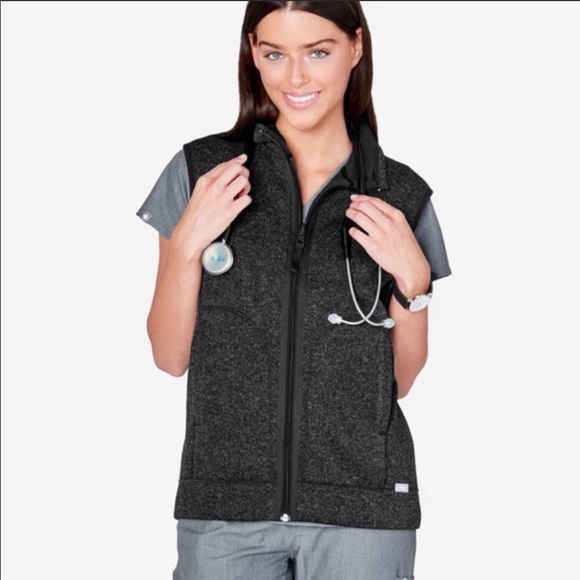 Figs Jackets & Blazers - Figs Casablanca Reversible Fleece Vest
